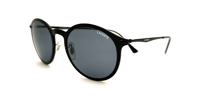 عینک آفتابی گرد های‌کپی لاگوست (LACOSTE) با فریم مشکی | کد LA728S