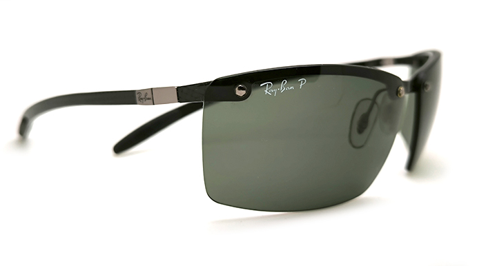 عینک آفتابی بدون فریم مسترکوالیتی ری‌بن RayBan با عدسی سبزکلاسیک پلاریزه | کد RB8305 082/9A