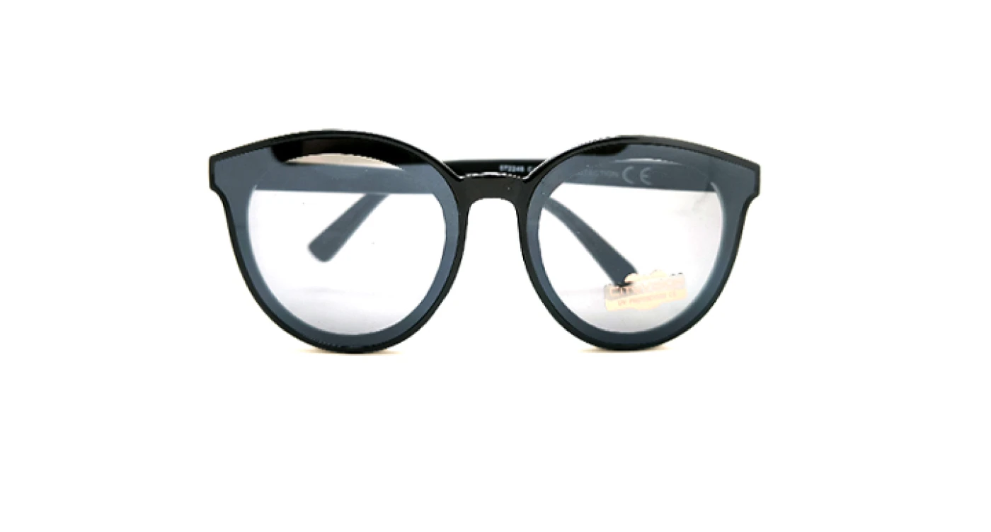 عینک آفتابی بچه‌گانه گرد کائوچویی مشکی سیتی ویژن (CITYVISION) عدسی تخت | کد 072248