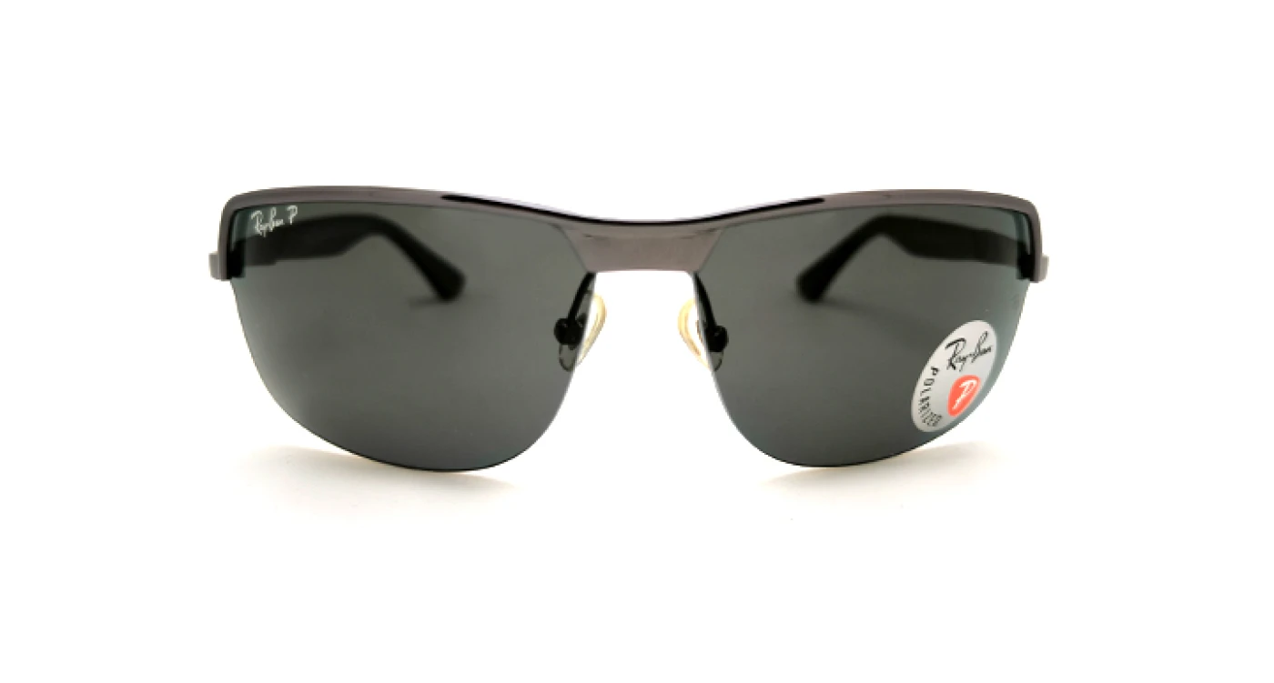 عینک آفتابی نیم فریم مسترکوالیتی ری‌بن RayBan با عدسی پلاریزه | کد RB3510 012/83