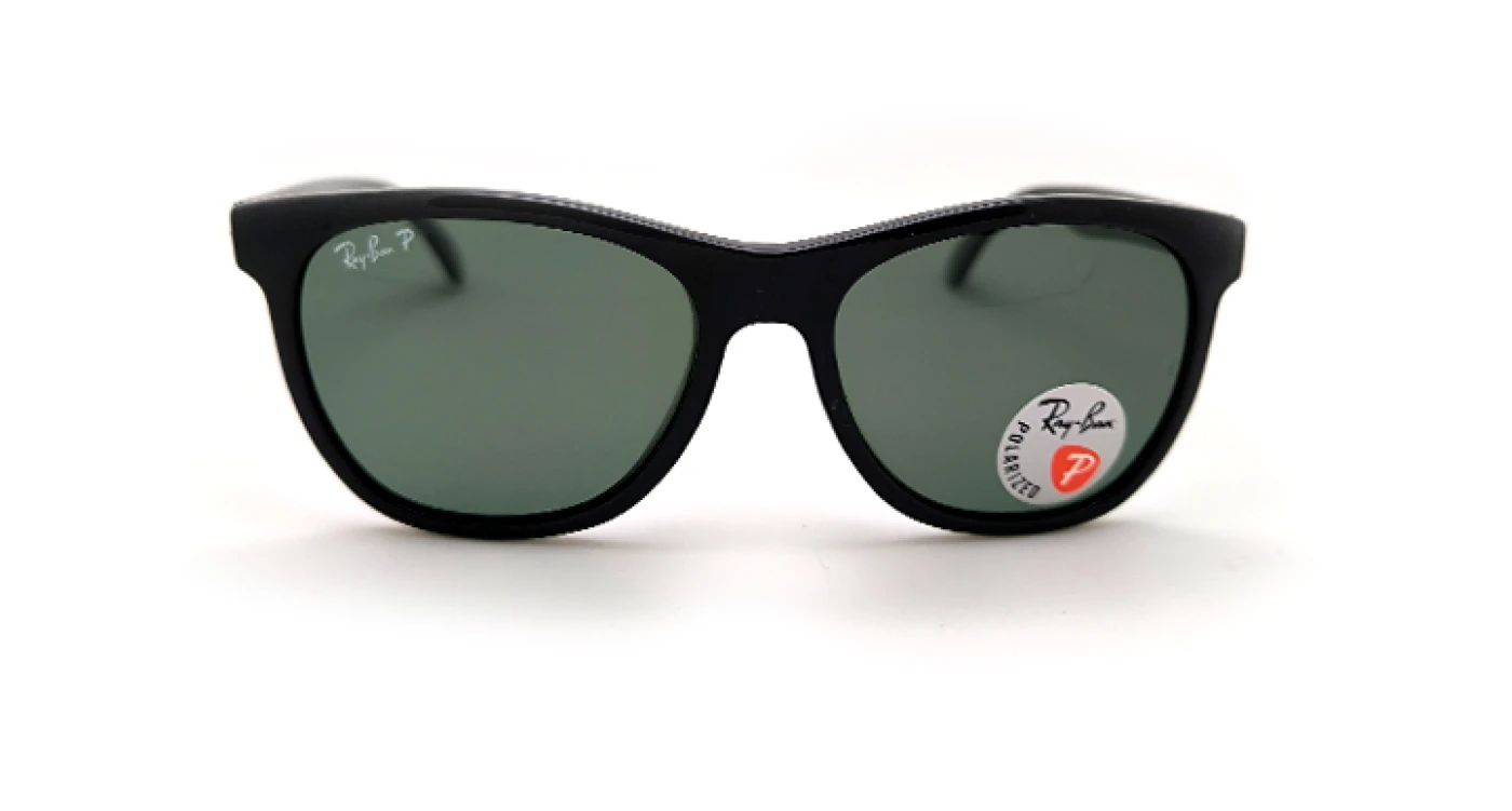 عینک آفتابی مسترکوالیتی ری‌بن RayBan با عدسی شیشه سبز پلاریزه | کد RB4184F 601/71