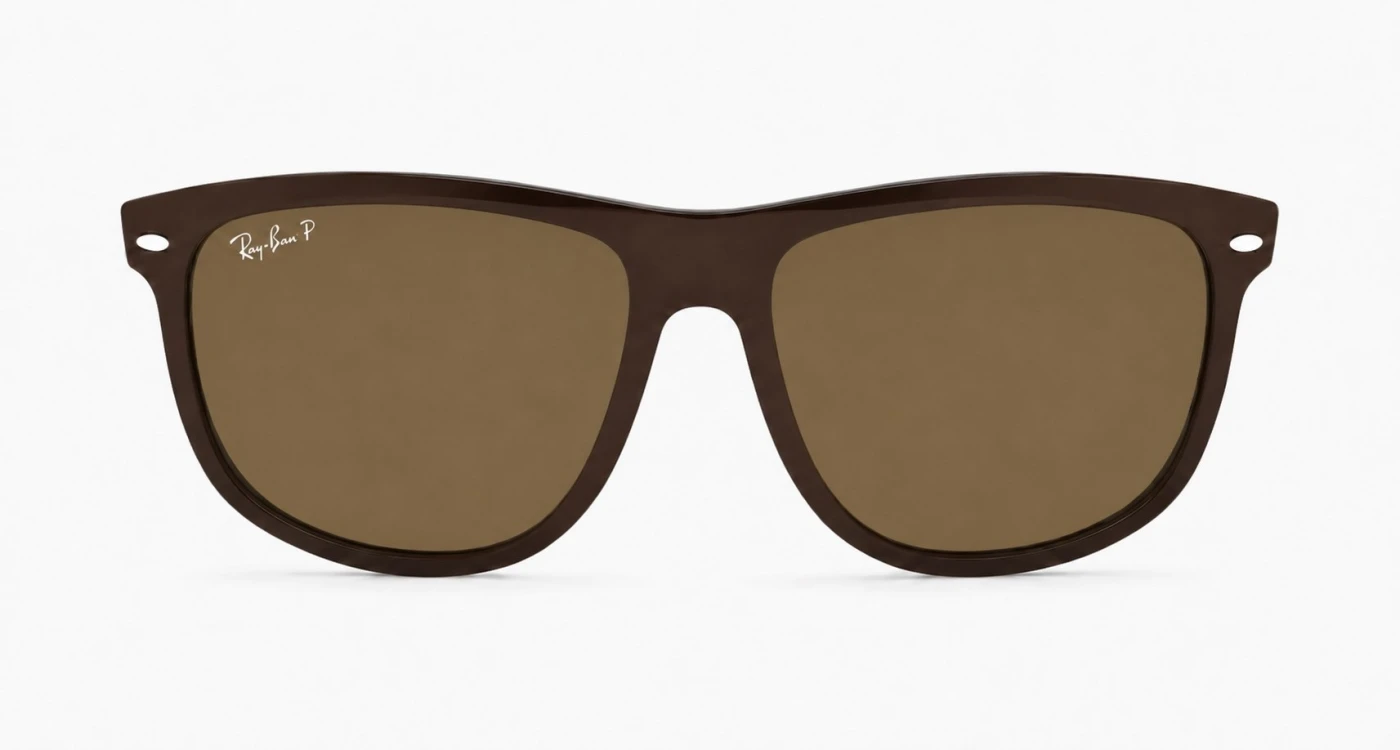 عینک آفتابی مسترکوالیتی یونیسکس ری‌بن RayBan فریم قهوه ای عدسی قهوه ای پلاریزه |کد 710/51 RB4147
