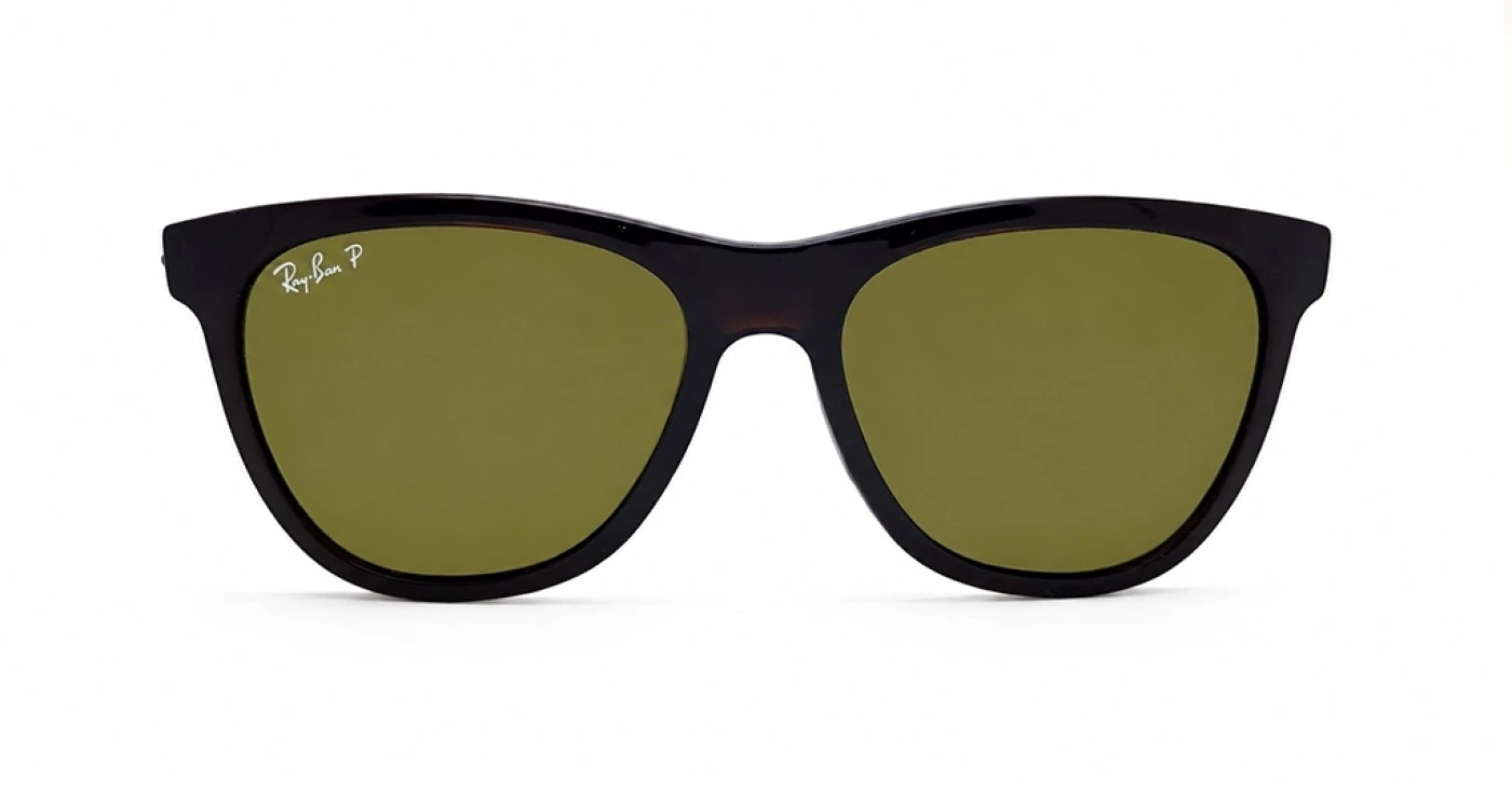 عینک آفتابی یونیسکس مسترکوالیتی ریبن Ray-Ban فریم قهوه ای، عدسی قهوه ای پلاریزه | RB4184F 701/51