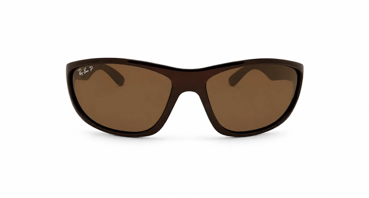 عینک آفتابی مسترکوالیتی یونیسکس ری‌بن RayBan فریم قهوه‌ای با عدسی قهوه‌ای پلاریزه | کد RB4188 701/13