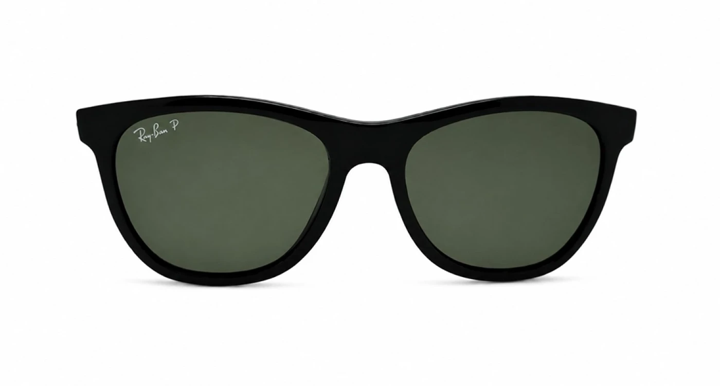 عینک آفتابی یونیسکس مسترکوالیتی ریبن Ray-Ban فریم مشکی، عدسی سبزکلاسیک پلاریزه | RB4184F 601/71