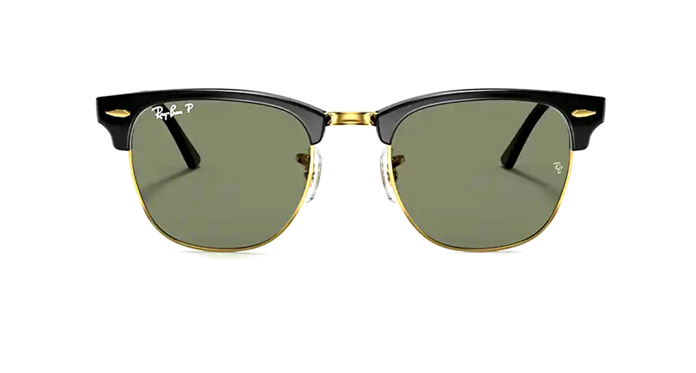 عینک آفتابی کلابمستر (اورجینال استوک انبار) ری‌بن RayBan با عدسی سبزکلاسیک پلاریزه | کد RB3016 901/58