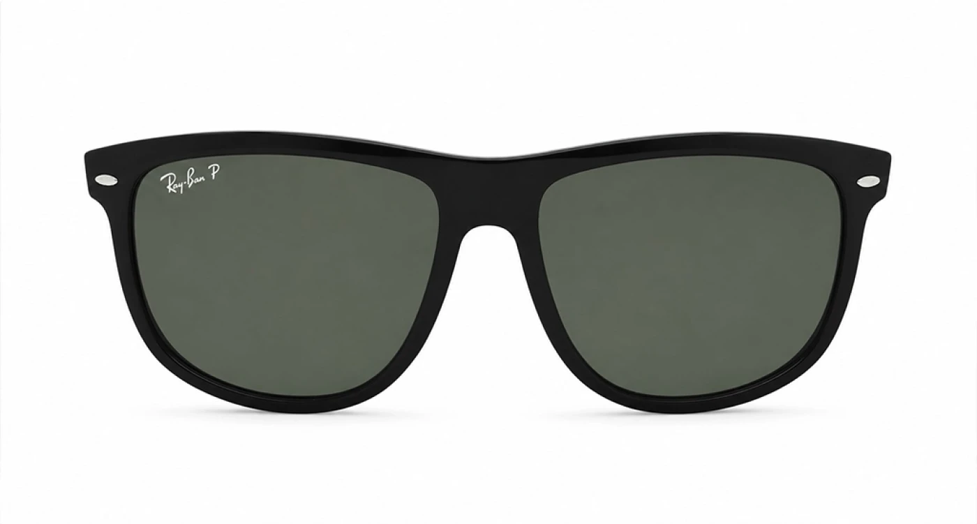 عینک آفتابی مسترکوالیتی یونیسکس ری‌بن RayBan فریم مشکی عدسی سبز کلاسیک پلاریزه |کد 601/32 RB4147