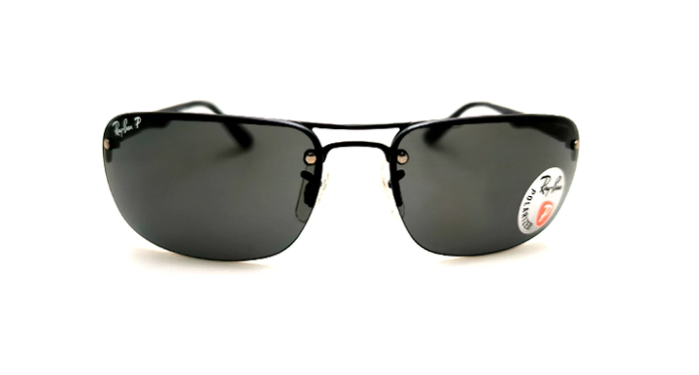 عینک آفتابی بدون فریم مسترکوالیتی ری‌بن RayBan با عدسی پلاریزه و دسته های فیبرکربن | کد RB8310 006/71