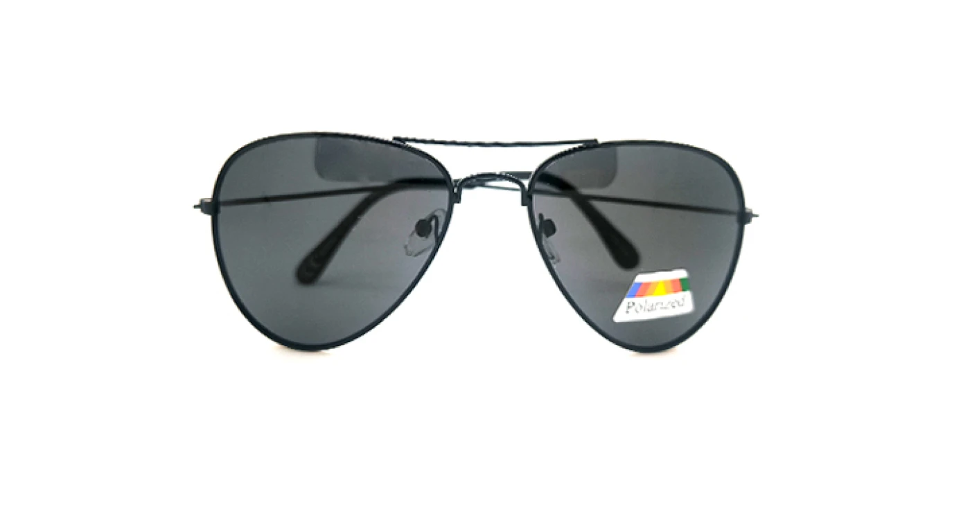 عینک آفتابی بچه گانه خلبانی سیتی ویژن (CITYVISION) بافریم مشکی و عدسی خاکستری پلاریزه| کد 203009_C3